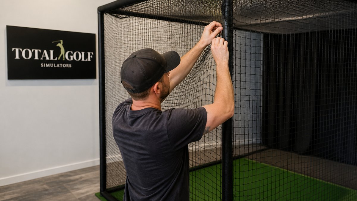 Golf Simulator Safety Netting Installation Guide
