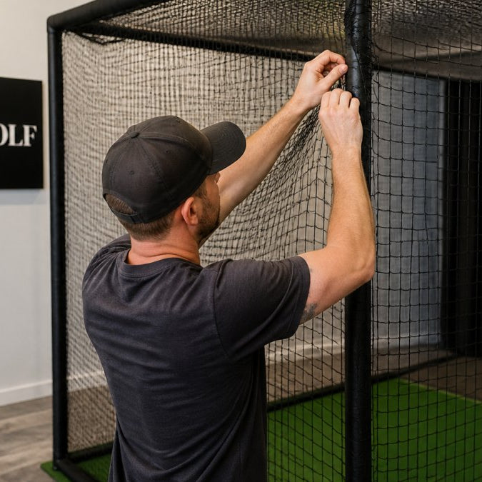 Golf Simulator Safety Netting Installation Guide