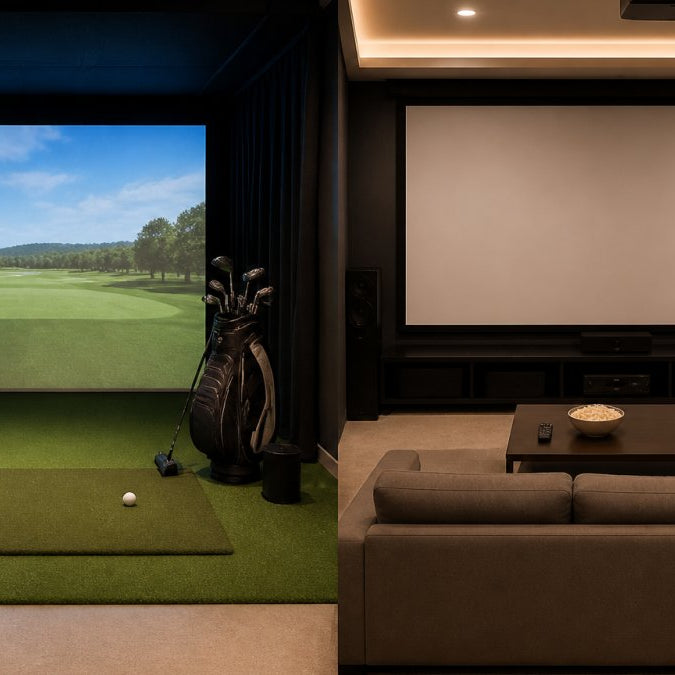 Golf Simulator vs Home Theater: Room Design Guide