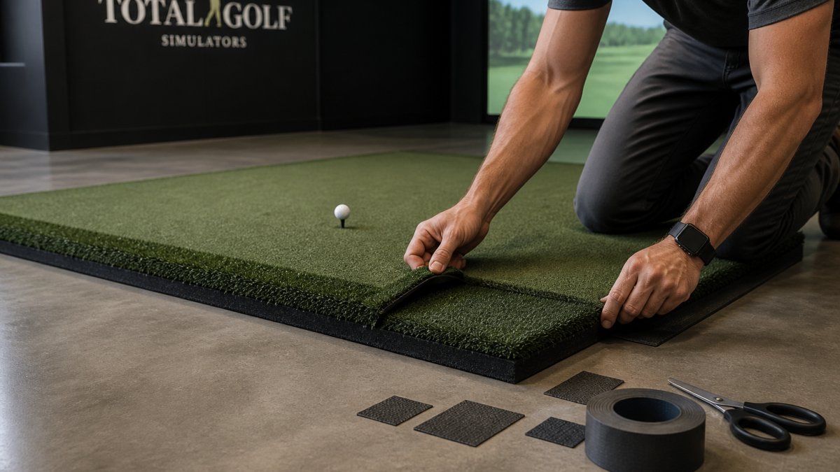 Stabilize Golf Simulator Hitting Mats on Concrete: A Step-by-Step Guide