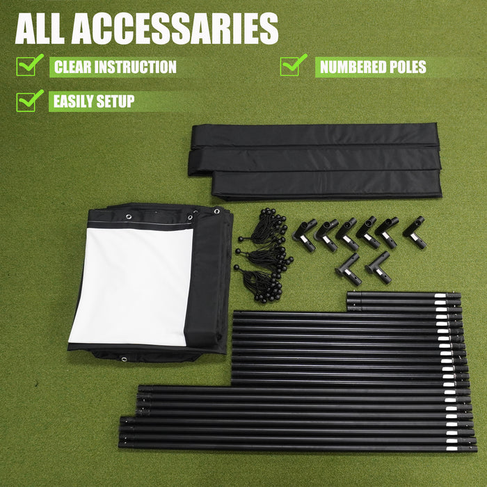 Golf Simulator Frame Padding Impact Sports - DIY Golf Simulator Enclosure- Padding & Poles Included ...