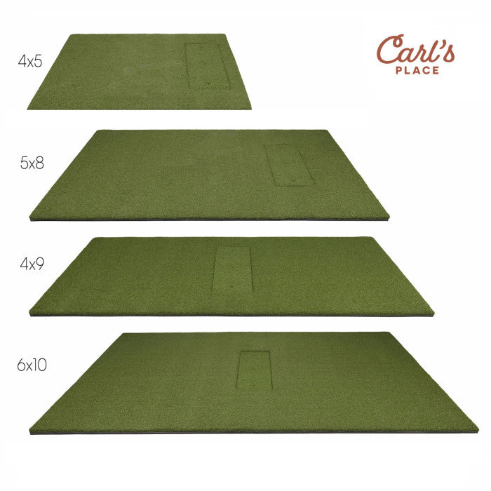 Carl’s Place Hot Shot Hitting Mat | Foam & Gel Divot Inserts