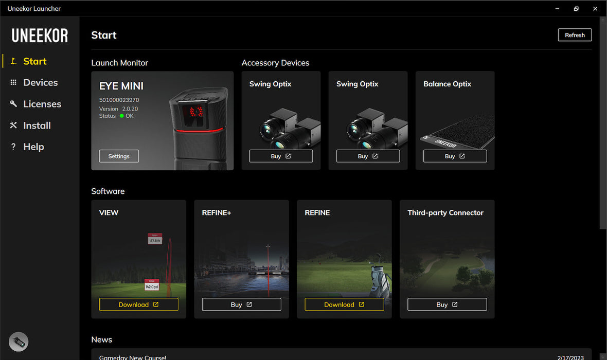 Uneekor Eye Mini Launch Monitor
