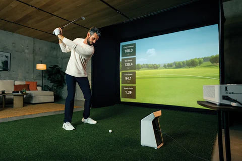 Garmin Approach R50 Indoor & Outdoor Launch Monitor w/Built-In Simulator & 43,000 courses
