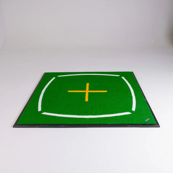 Golf Bays Academy Teaching Hitting Mat w/4 Tee Holes - 4'11" X 4'11"