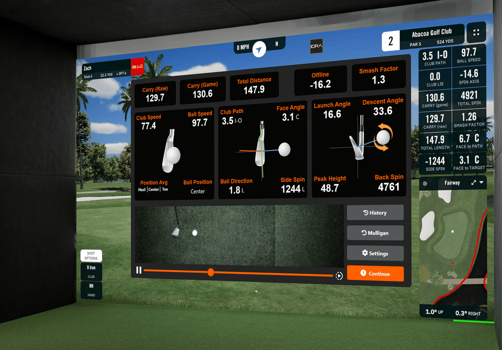 SimBooth 1 - DIY Golf Enclosure w Turf & Flooring