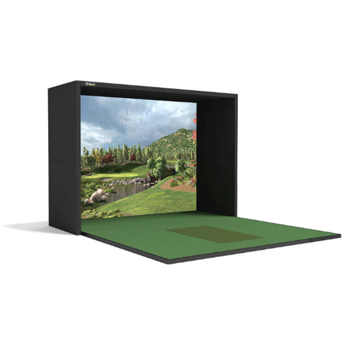 SimBooth 1 - DIY Golf Enclosure w Turf & Flooring