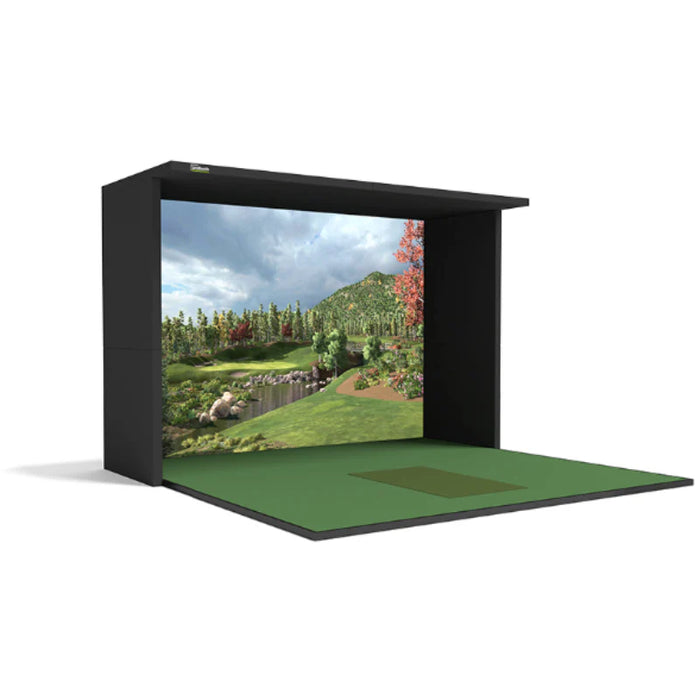 SimBooth 2 - DIY Golf Enclosure w Turf & Flooring