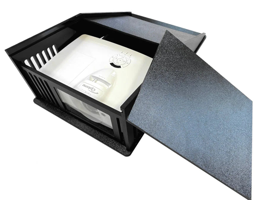 All Sports Systems - Terrashield & Terrashield Plus - On Ground Projector Shield w/Turf Ramp on Top